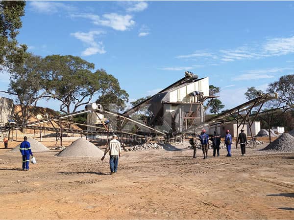 建筑垃圾制砂現(xiàn)場